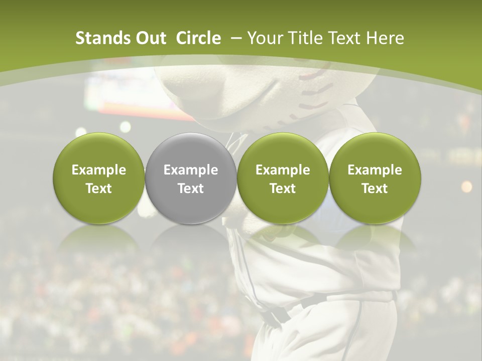 Baseball Perform Team PowerPoint Template