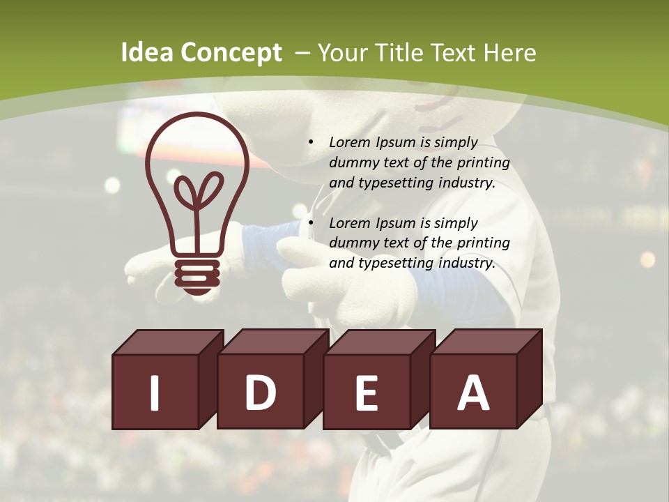 Baseball Perform Team PowerPoint Template