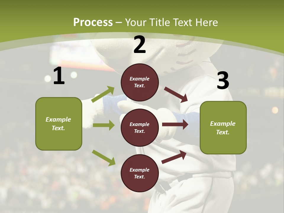 Baseball Perform Team PowerPoint Template