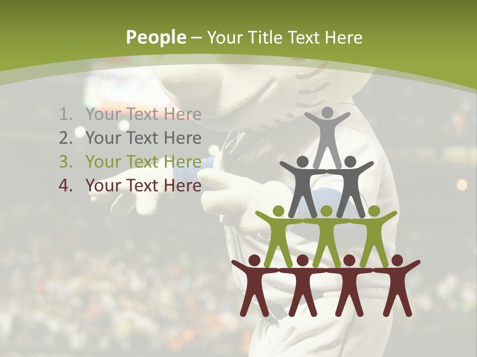 Baseball Perform Team PowerPoint Template