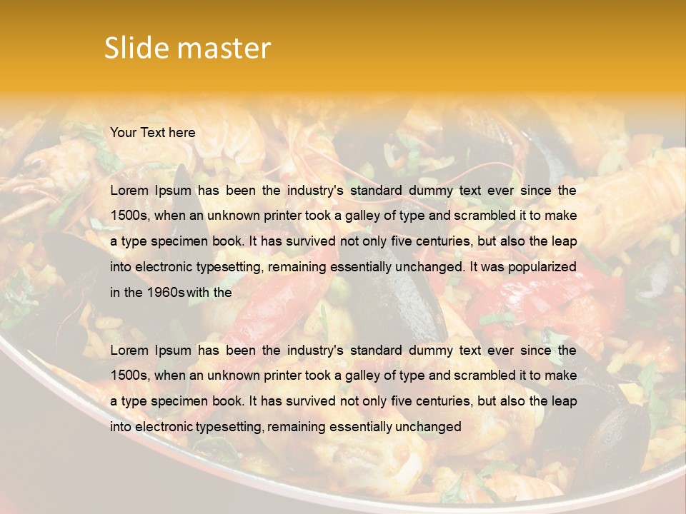 White Rice Diet PowerPoint Template