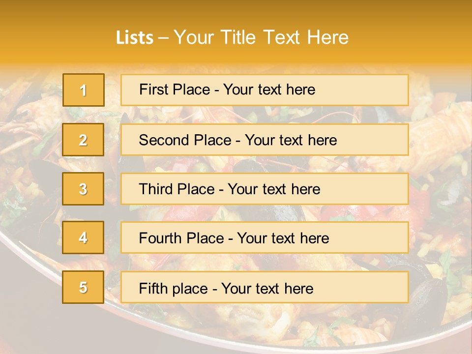White Rice Diet PowerPoint Template