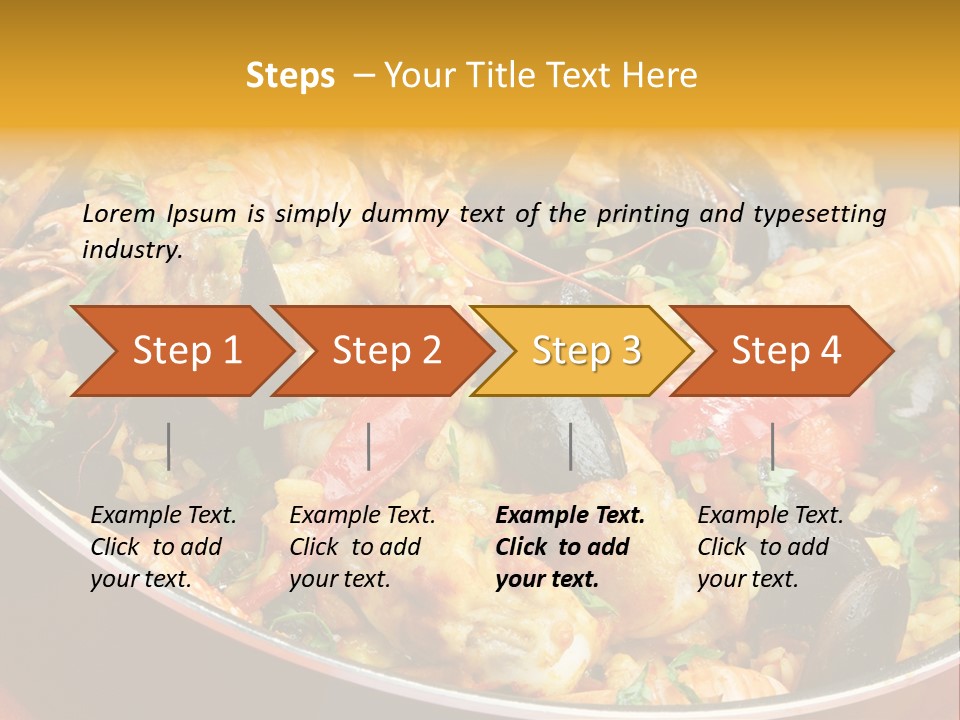 White Rice Diet PowerPoint Template