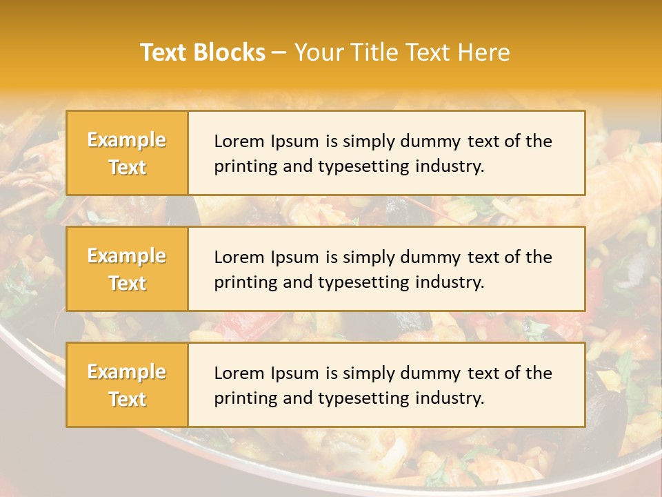 White Rice Diet PowerPoint Template