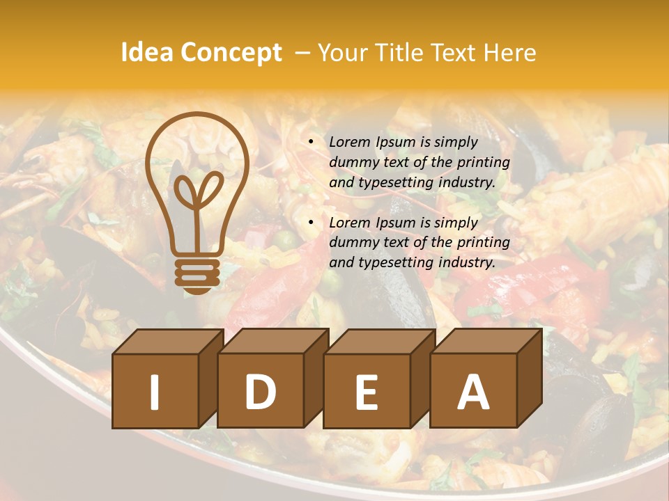 White Rice Diet PowerPoint Template