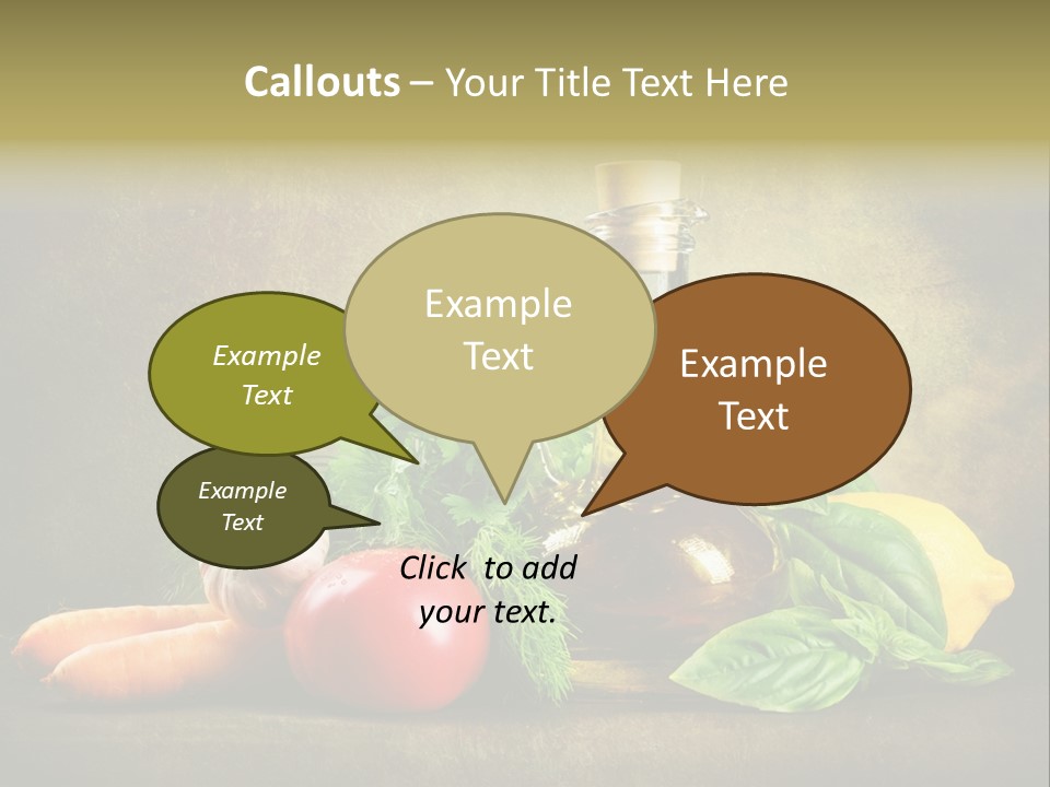 Nutrition Stilllife Cook PowerPoint Template