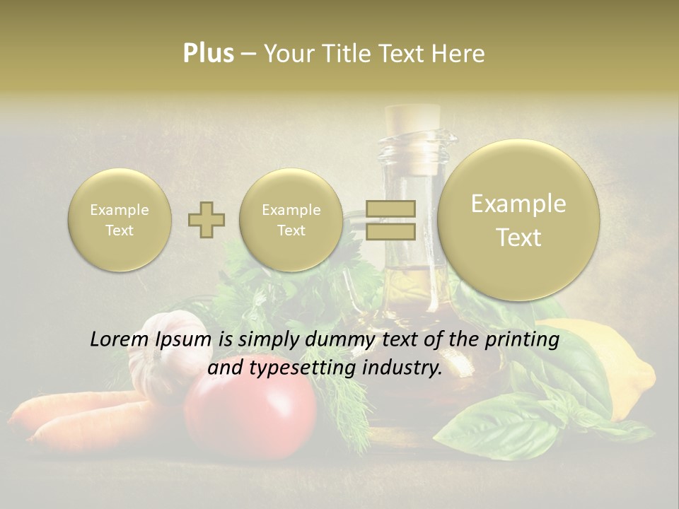 Nutrition Stilllife Cook PowerPoint Template