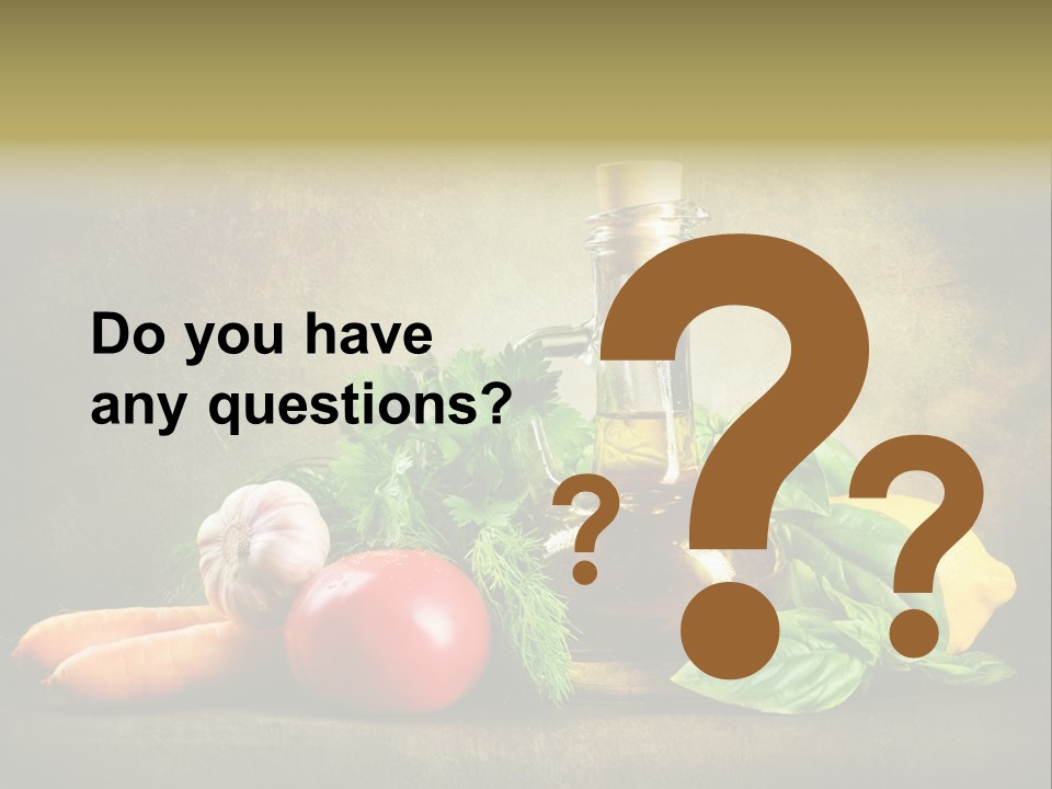 Nutrition Stilllife Cook PowerPoint Template