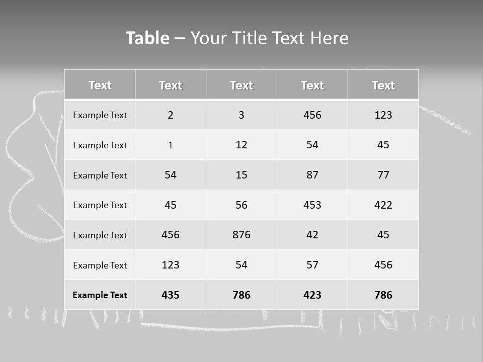 A Chalk Drawing Of A House On A Blackboard PowerPoint Template