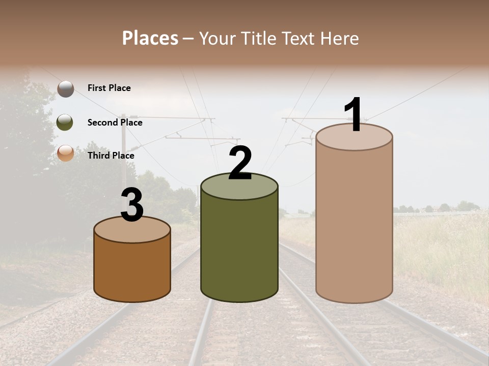Cables Railroad Transportation PowerPoint Template