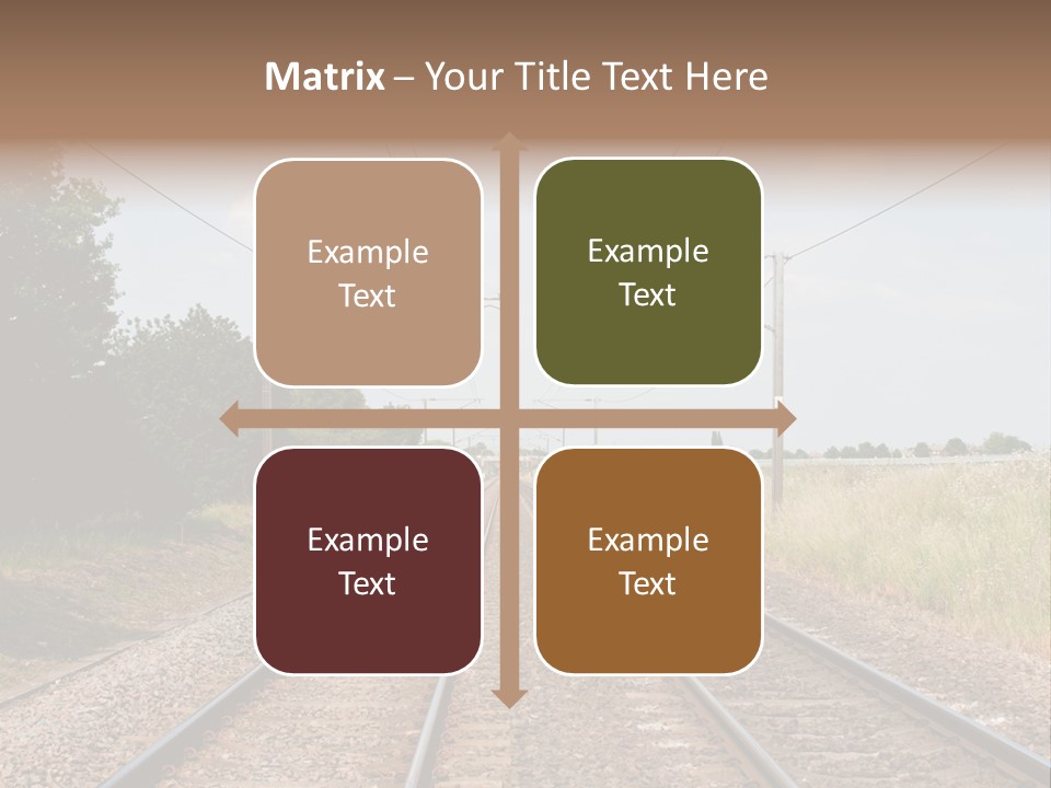 Cables Railroad Transportation PowerPoint Template