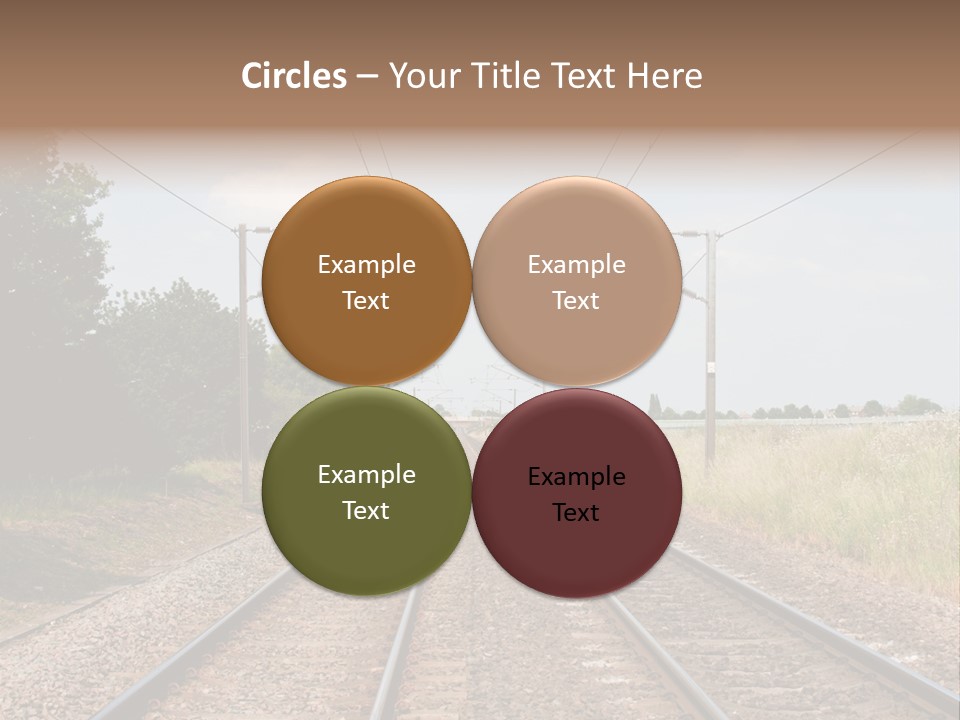 Cables Railroad Transportation PowerPoint Template