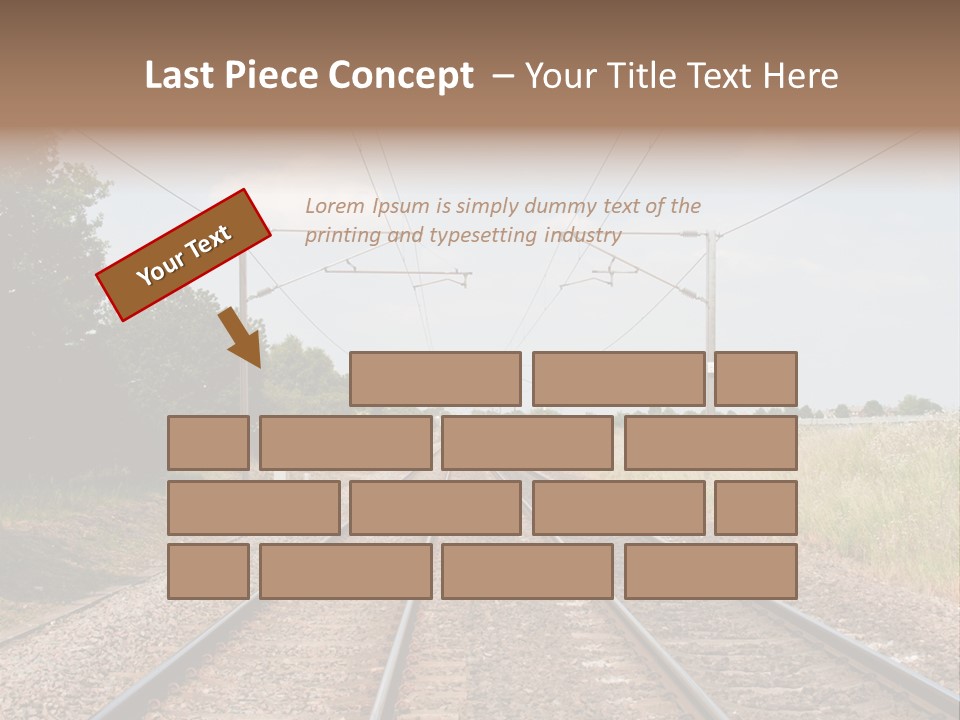 Cables Railroad Transportation PowerPoint Template