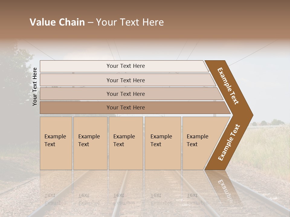 Cables Railroad Transportation PowerPoint Template