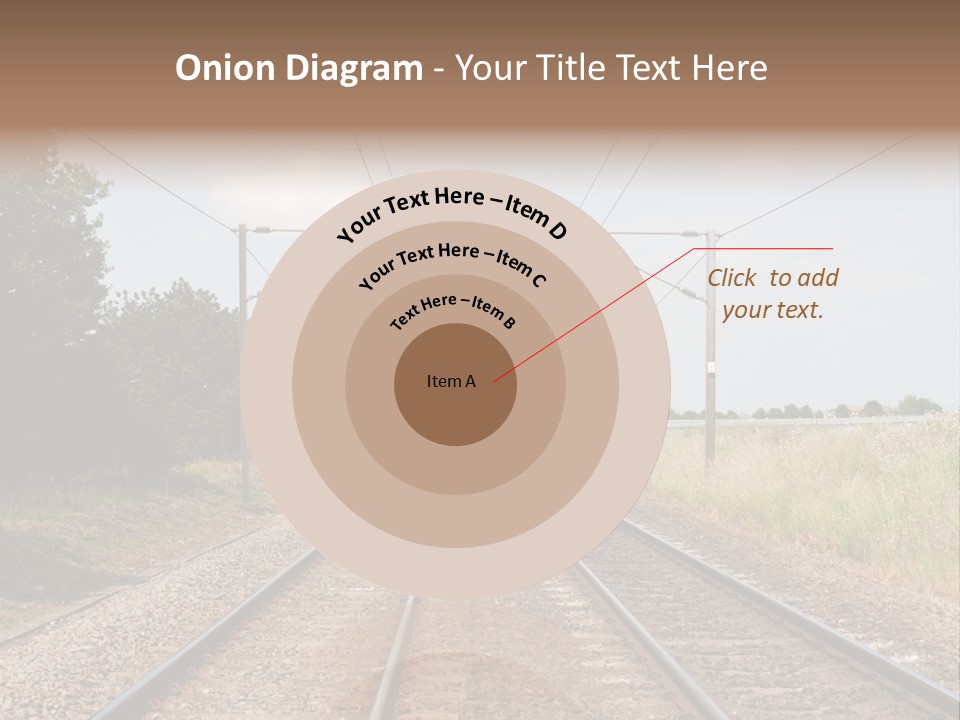 Cables Railroad Transportation PowerPoint Template