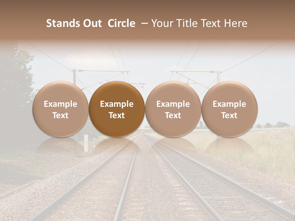 Cables Railroad Transportation PowerPoint Template