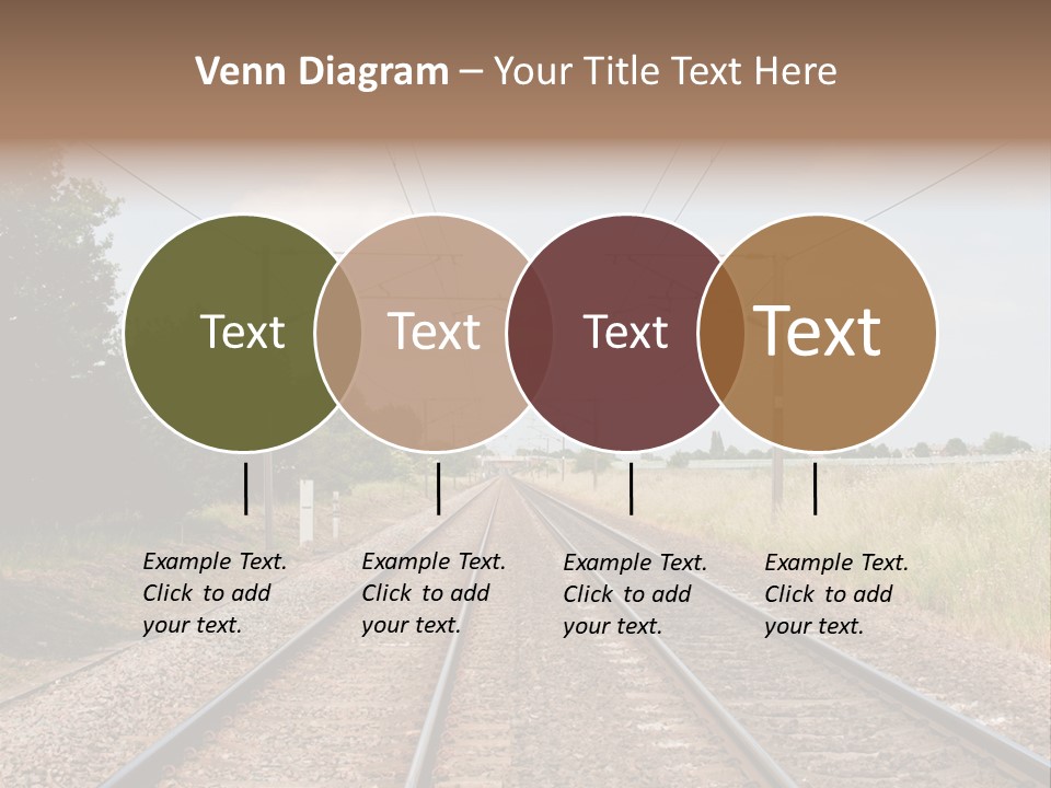 Cables Railroad Transportation PowerPoint Template