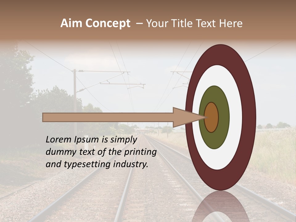Cables Railroad Transportation PowerPoint Template
