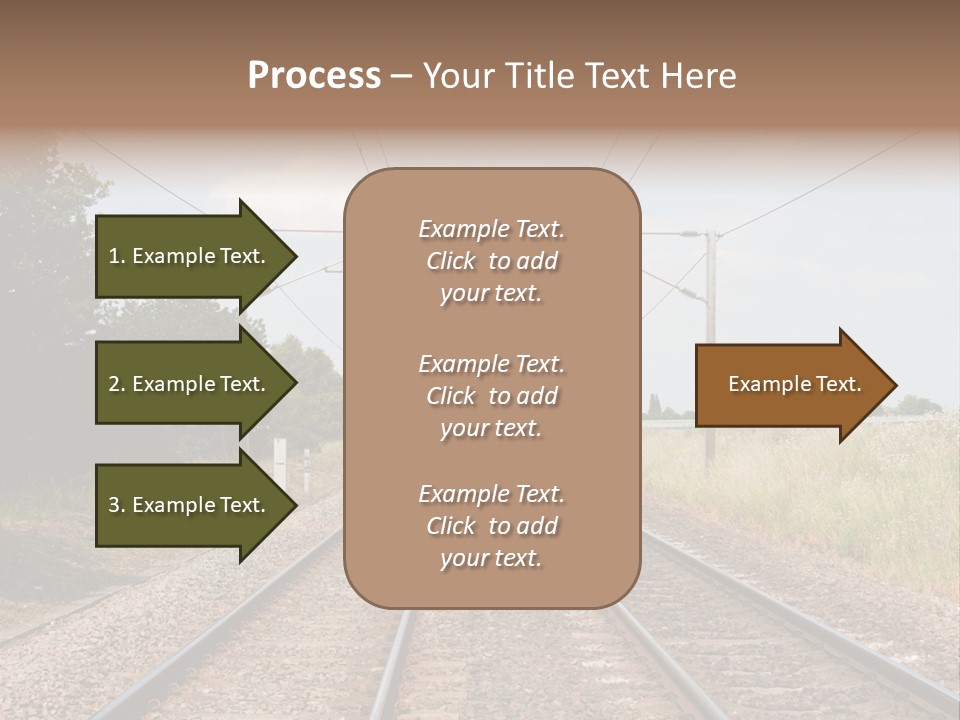 Cables Railroad Transportation PowerPoint Template