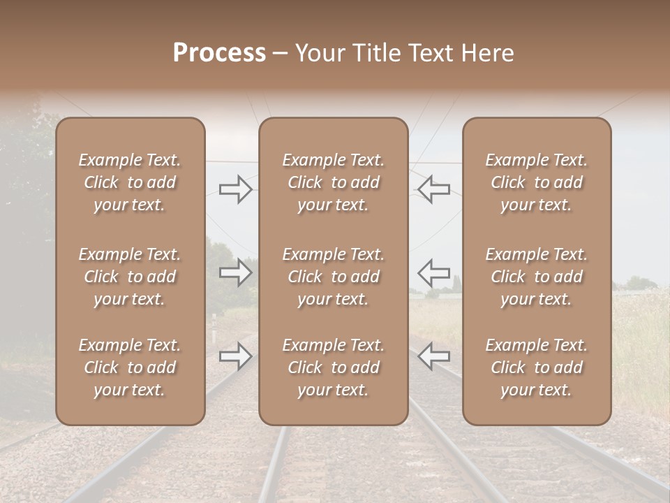 Cables Railroad Transportation PowerPoint Template