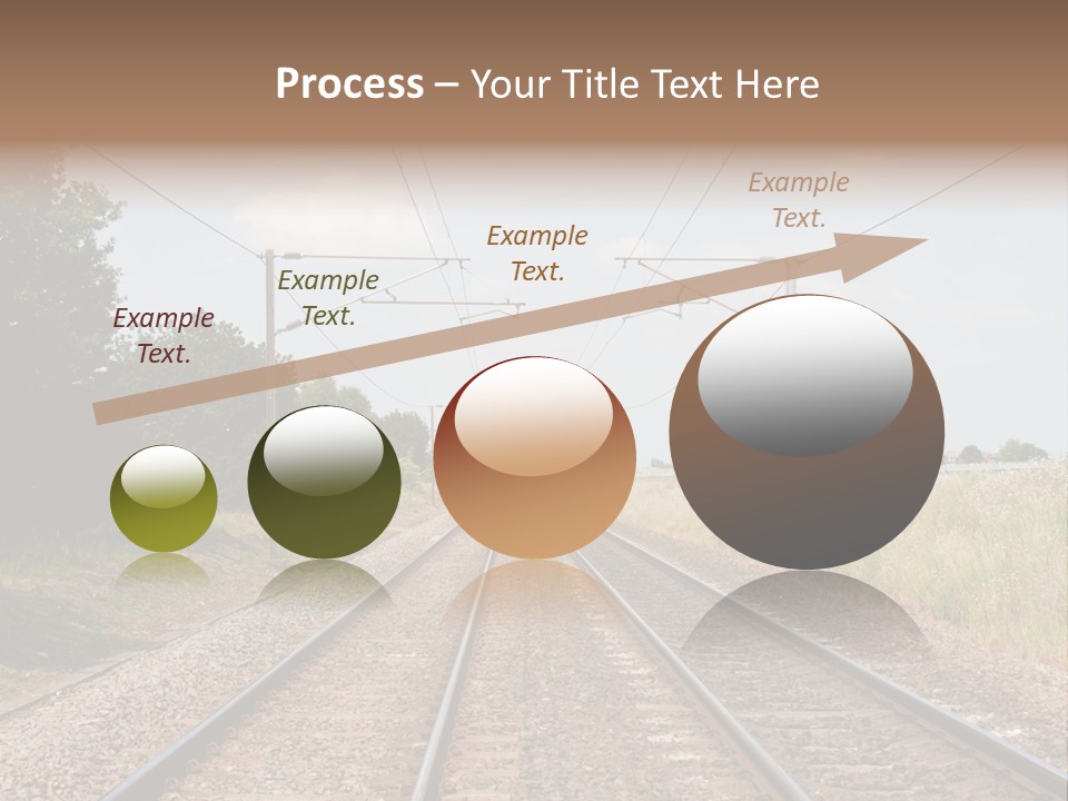 Cables Railroad Transportation PowerPoint Template