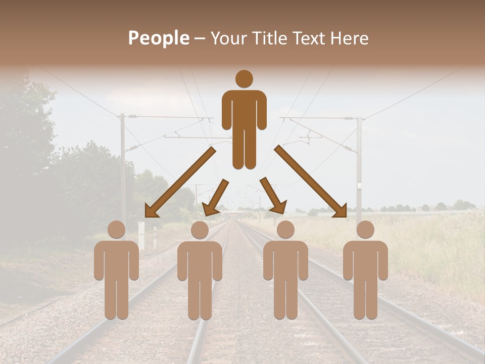 Cables Railroad Transportation PowerPoint Template