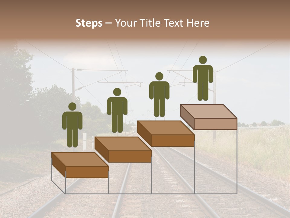 Cables Railroad Transportation PowerPoint Template