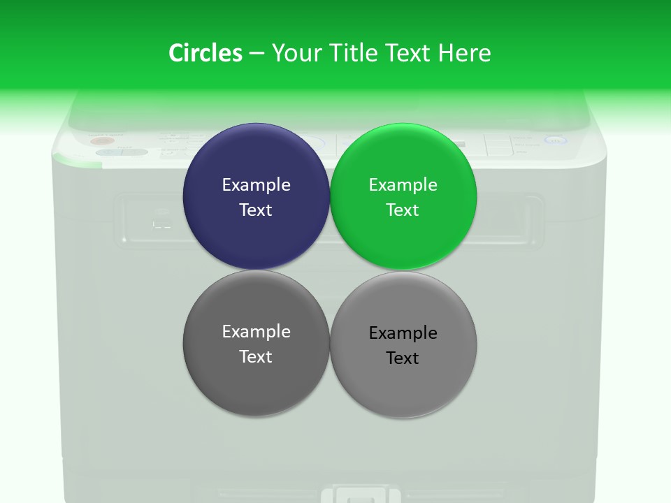 Laser Printer Silhouette PowerPoint Template