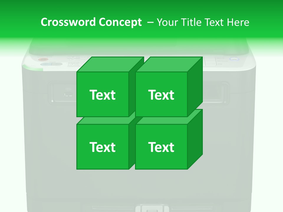 Laser Printer Silhouette PowerPoint Template
