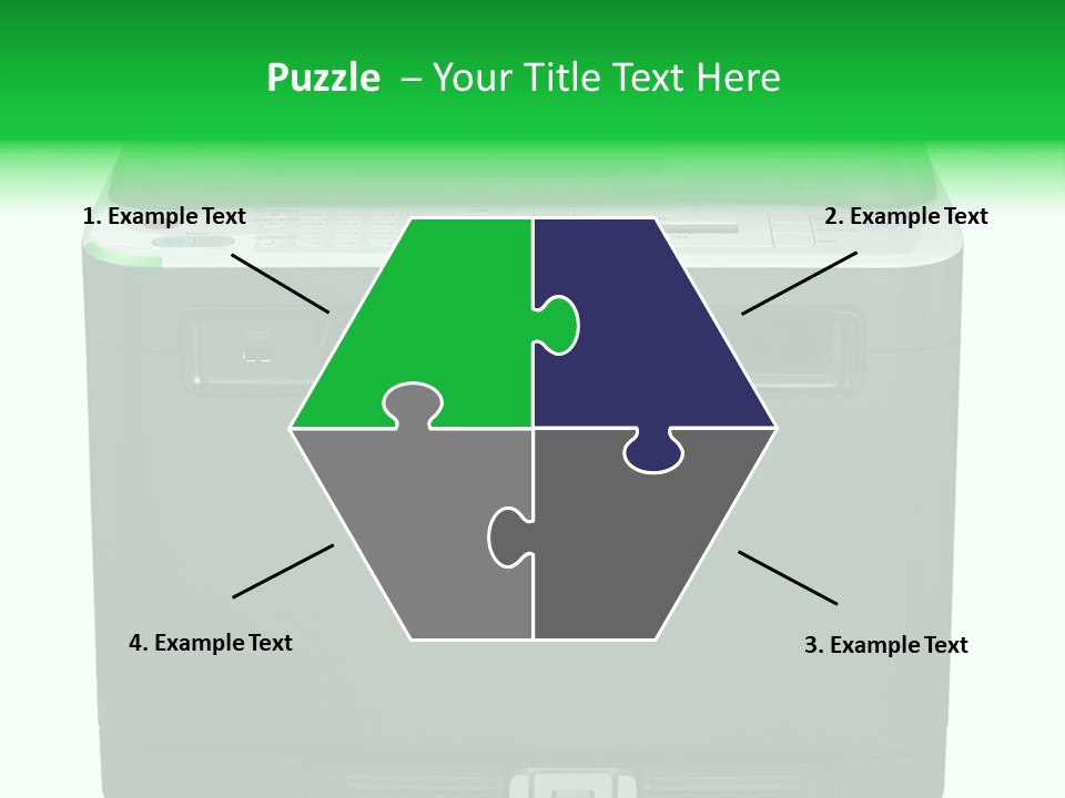 Laser Printer Silhouette PowerPoint Template