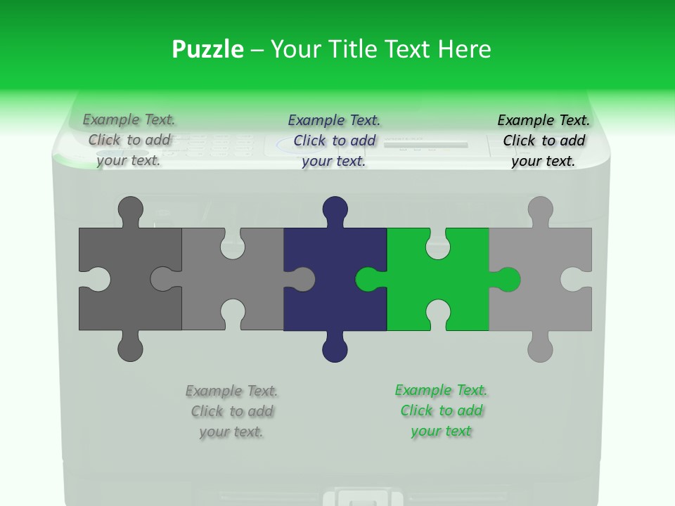 Laser Printer Silhouette PowerPoint Template