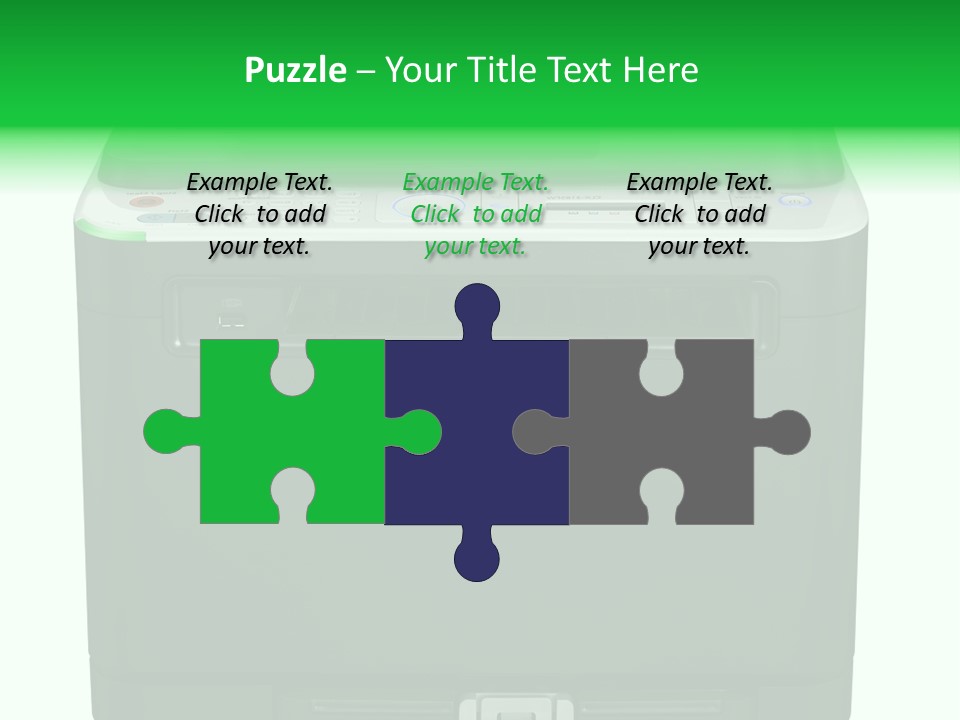 Laser Printer Silhouette PowerPoint Template