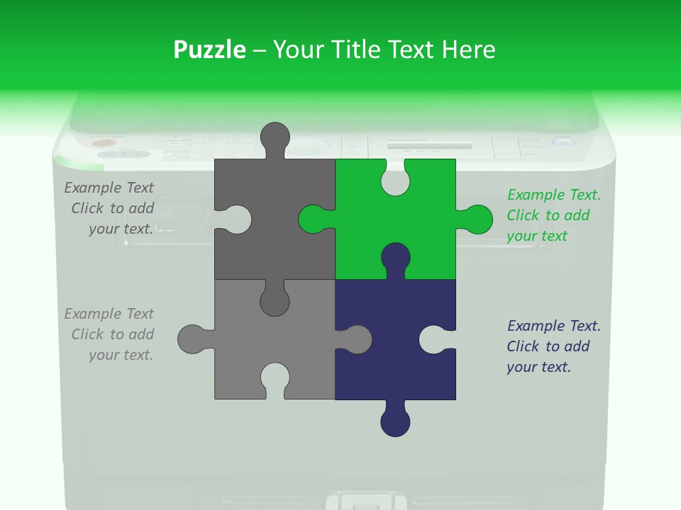 Laser Printer Silhouette PowerPoint Template