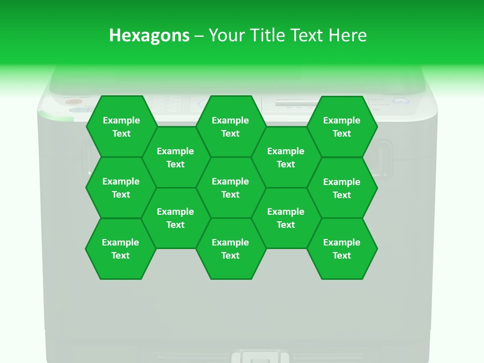 Laser Printer Silhouette PowerPoint Template