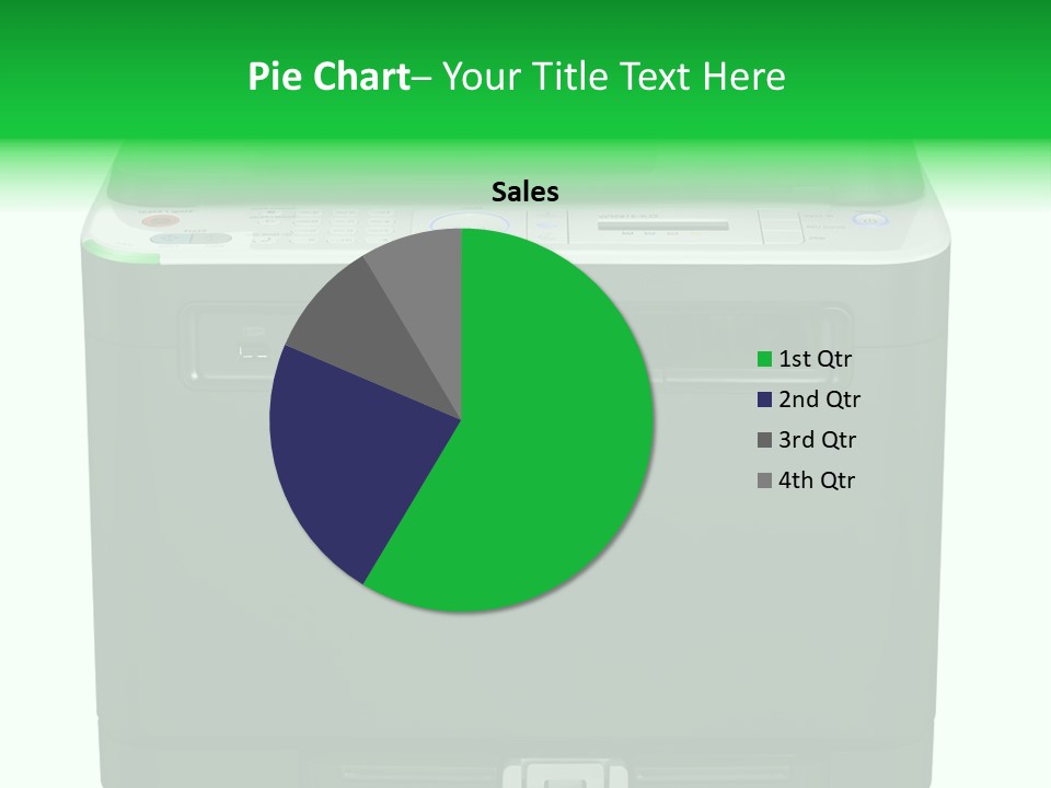 Laser Printer Silhouette PowerPoint Template