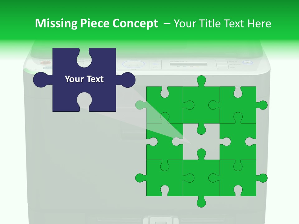 Laser Printer Silhouette PowerPoint Template