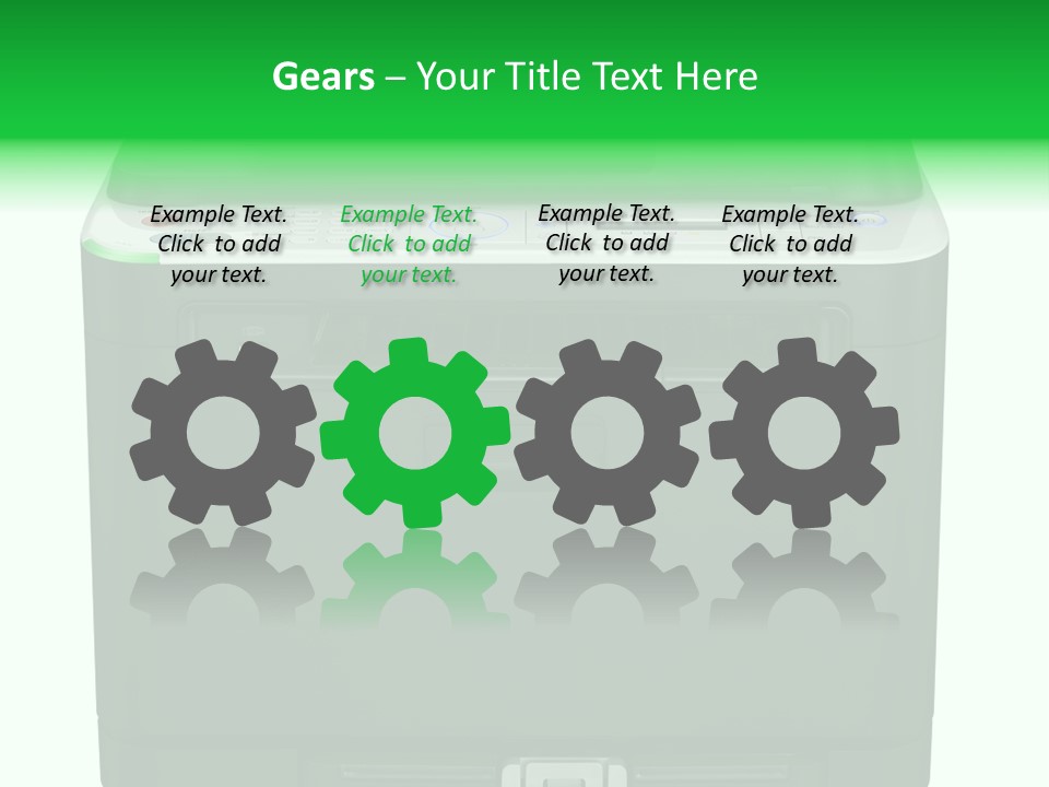 Laser Printer Silhouette PowerPoint Template