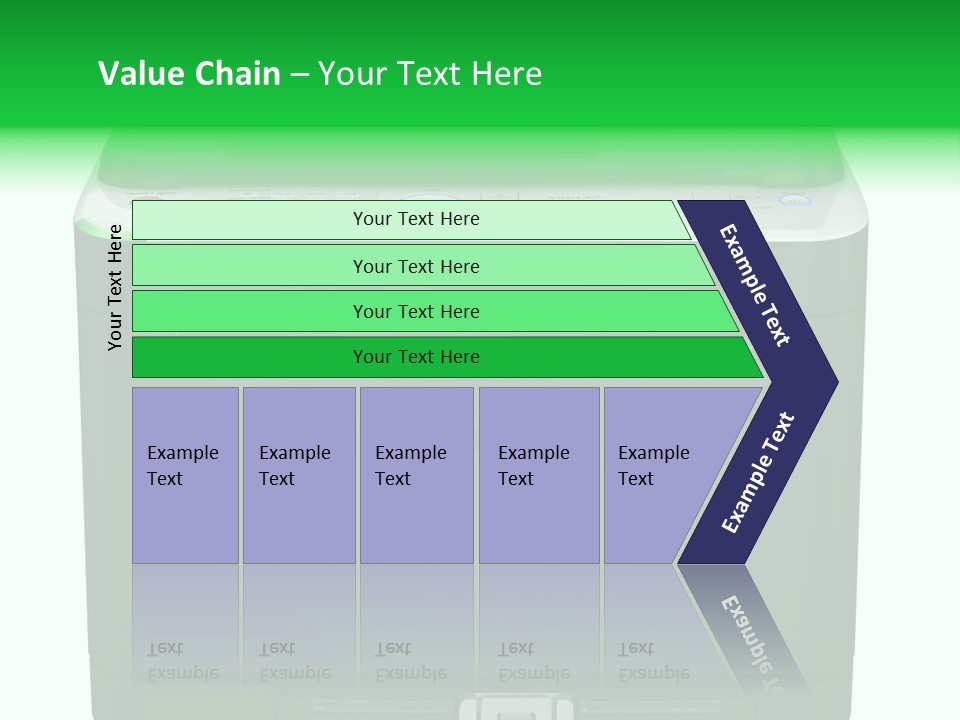 Laser Printer Silhouette PowerPoint Template