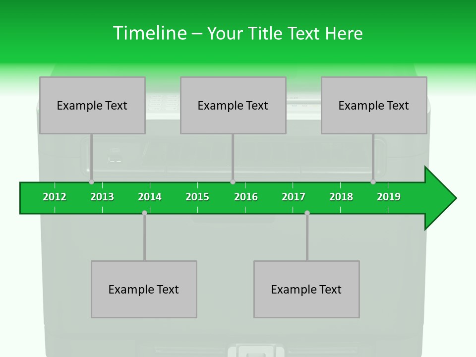 Laser Printer Silhouette PowerPoint Template