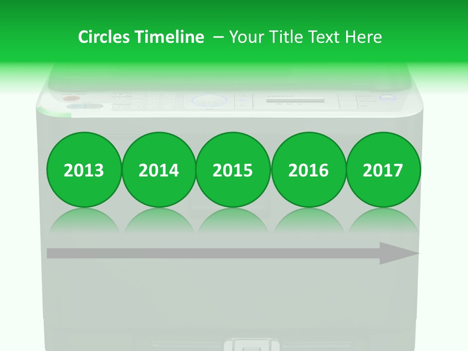 Laser Printer Silhouette PowerPoint Template