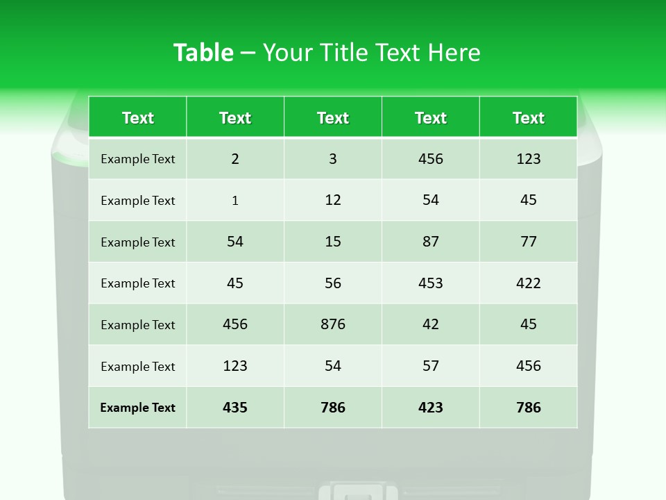 Laser Printer Silhouette PowerPoint Template