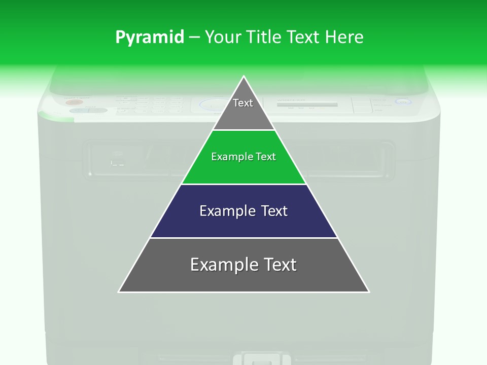 Laser Printer Silhouette PowerPoint Template
