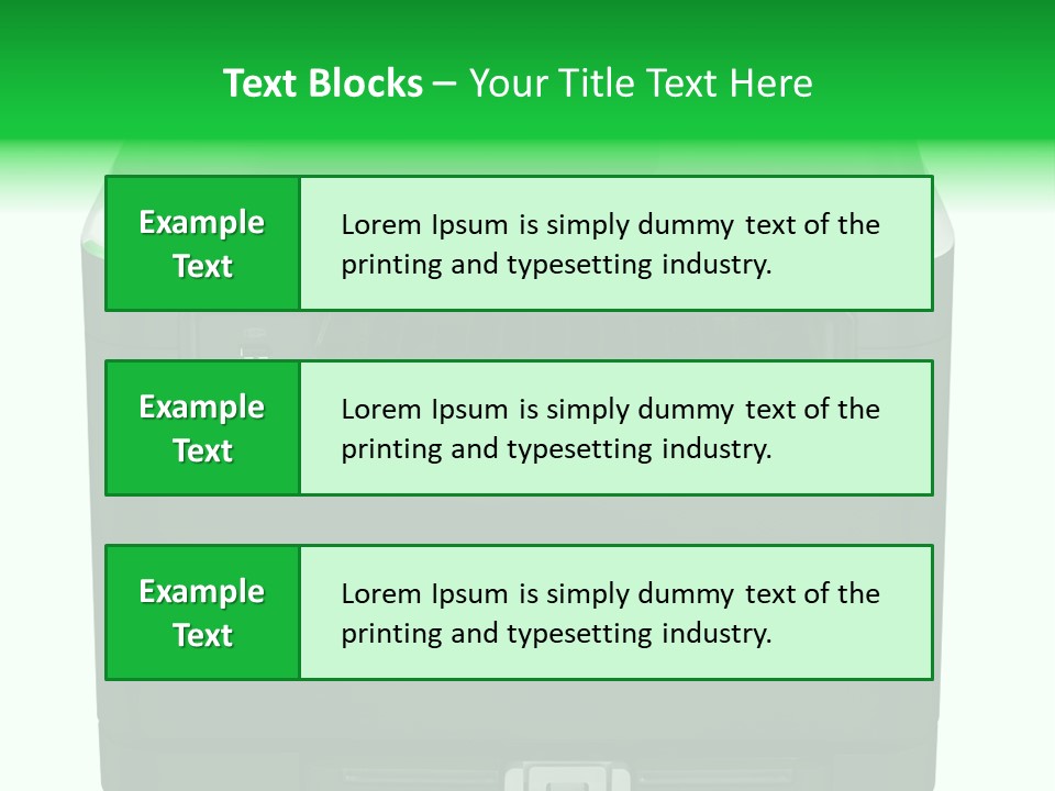 Laser Printer Silhouette PowerPoint Template