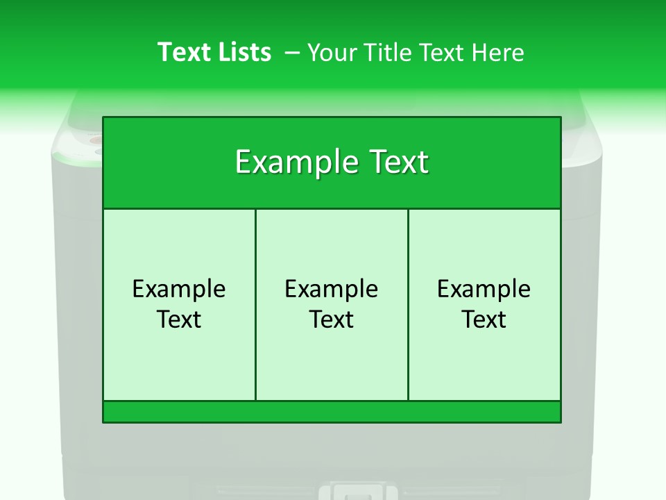 Laser Printer Silhouette PowerPoint Template