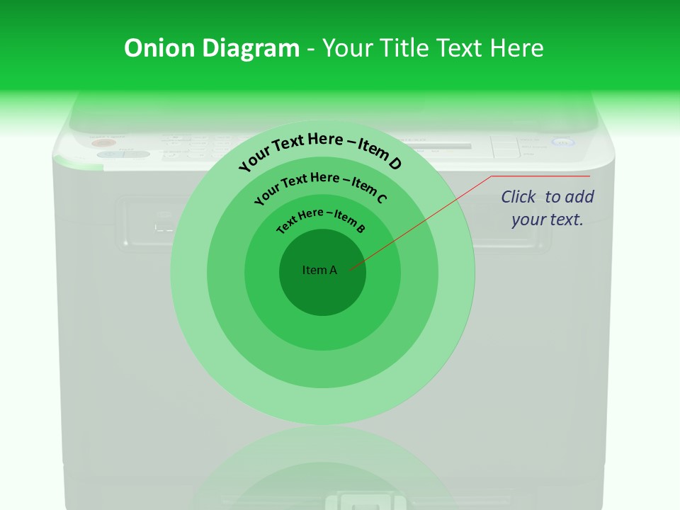 Laser Printer Silhouette PowerPoint Template