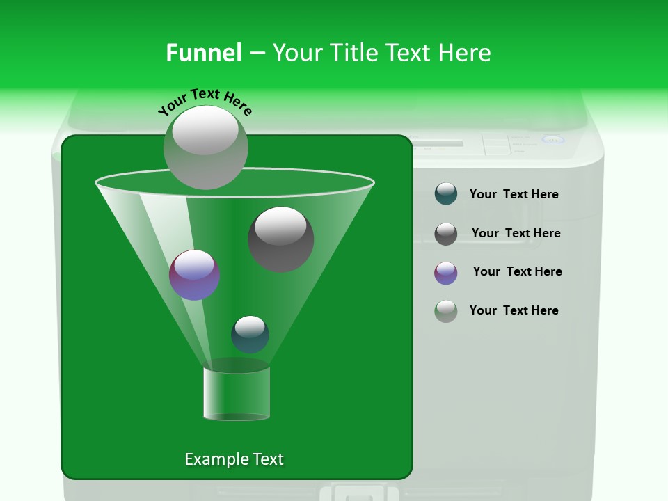 Laser Printer Silhouette PowerPoint Template