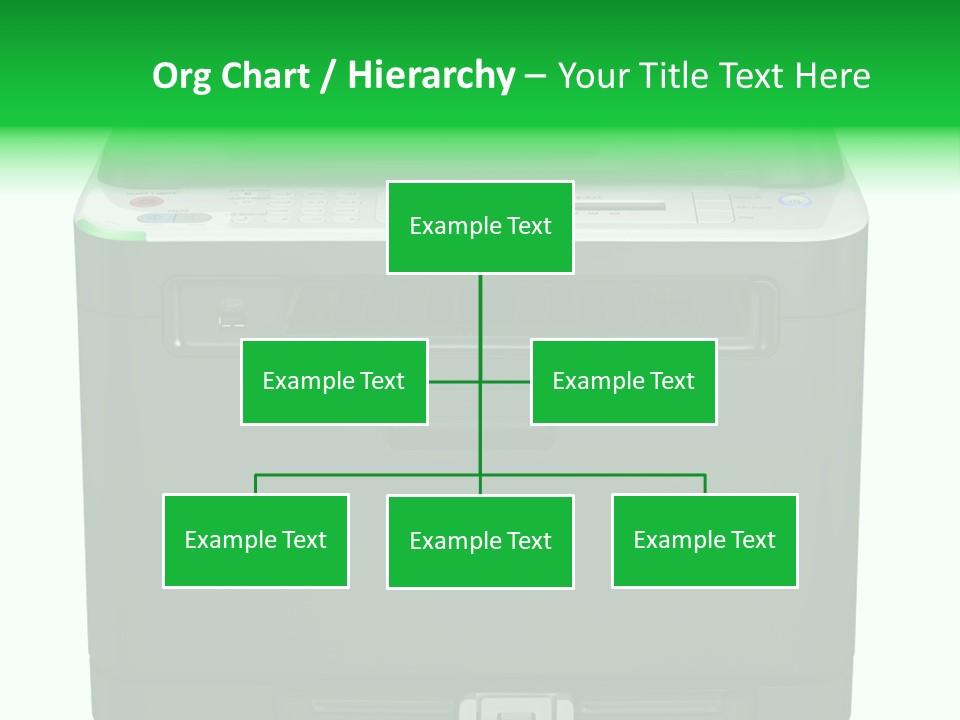 Laser Printer Silhouette PowerPoint Template