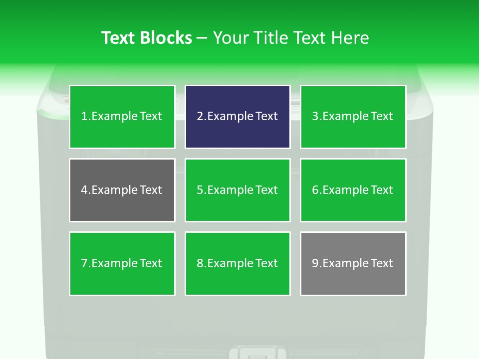 Laser Printer Silhouette PowerPoint Template
