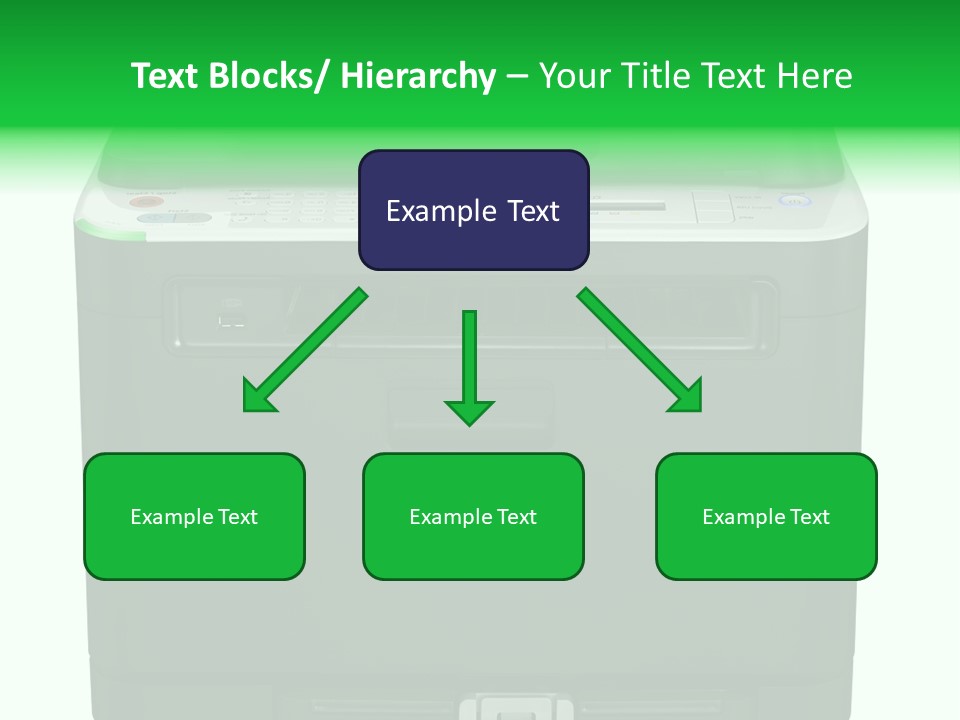 Laser Printer Silhouette PowerPoint Template