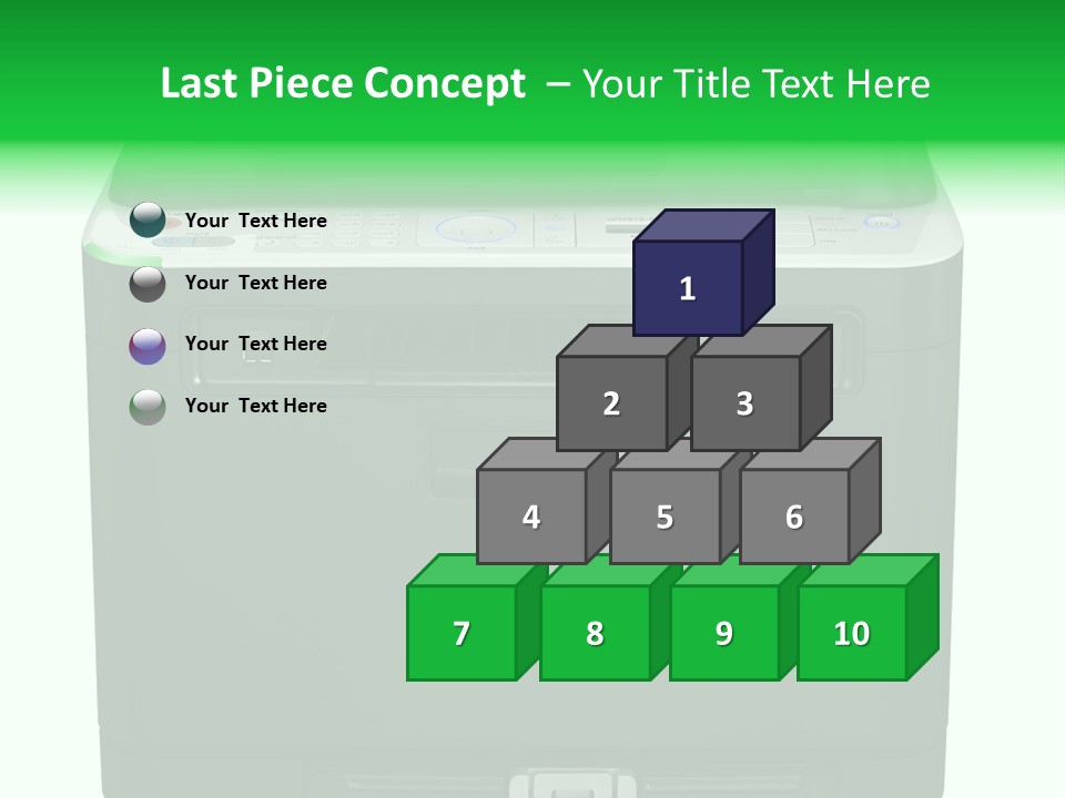 Laser Printer Silhouette PowerPoint Template